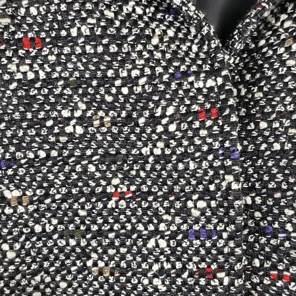Lafayette 148 Womens 16 Boucle Tweed Blazer Jacket Black White Old Money Classic - Picture 2 of 10